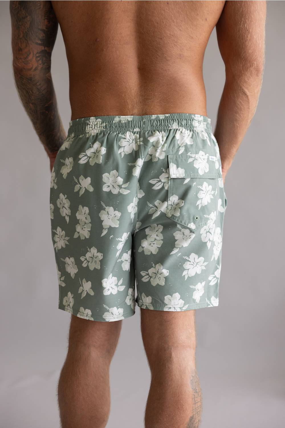 Katin Stamps Volley Swim Shorts for Men in Sage