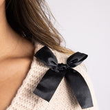 Katydid Bow Cardigan for Women in Tan