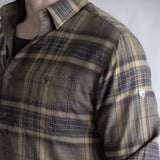 Kuhl Fugitive Flannel Shirt for Men in Roasted Barley