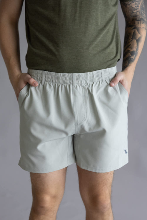 Local Boy Volley Hybrid Shorts for Men in Cool Grey