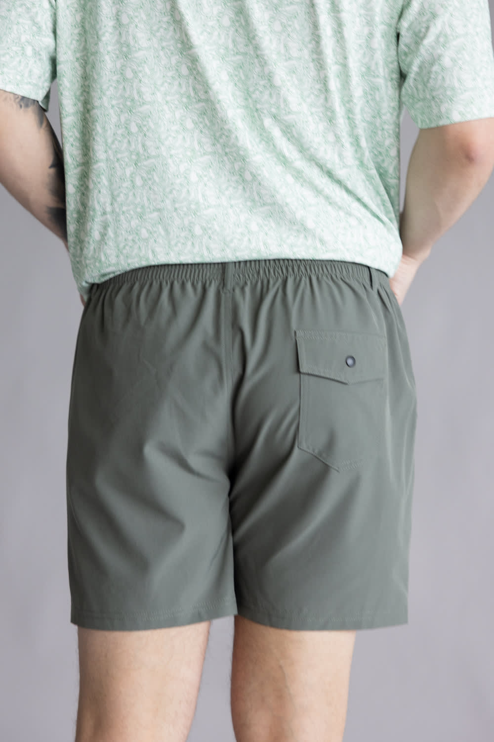 Local Boy Volley Hybrid Shorts for Men in Olive