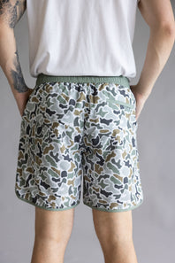 Local Boy Swim Shorts for Men in Brown Camo