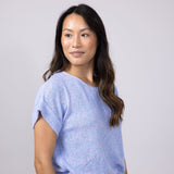 La Miel V-Neck Sweater for Women in Periwinkle