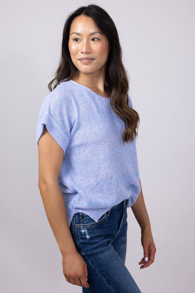 La Miel V-Neck Sweater for Women in Periwinkle