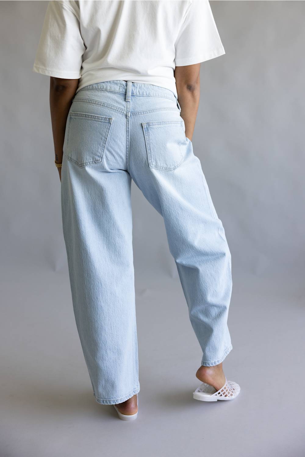 JBD High Rise Slight Barrel Jeans for Women