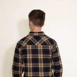 1897 Original Plaid Woven Button Down Shirt for Men in Orange/Navy