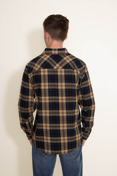 1897 Original Plaid Woven Button Down Shirt for Men in Orange/Navy