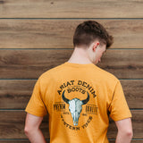 Ariat Bison Skull T-Shirt for Men in Buckhorn Orange