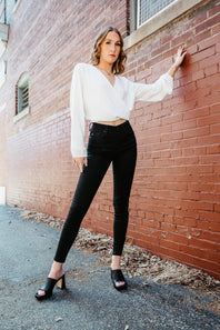 KanCan High Rise Super Skinny Jeans for Women in Black