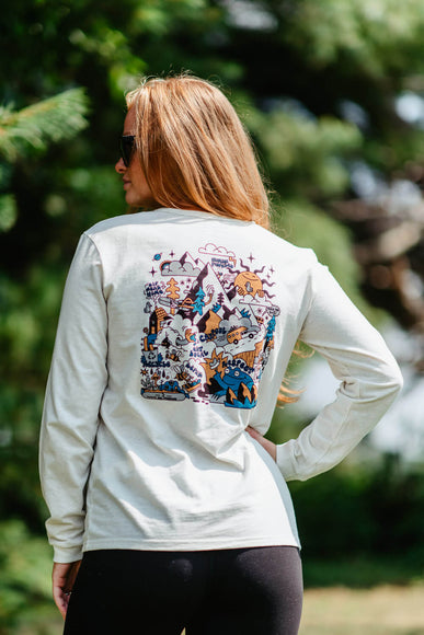 Patagonia Women’s Long Sleeve How To Slide Responsibili-Tee in White