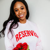 Reserved Graphic Sweatshirt for Women in Light Pink