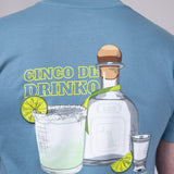 Local Boy Cinco De Drinko T-Shirt for Men in Blue