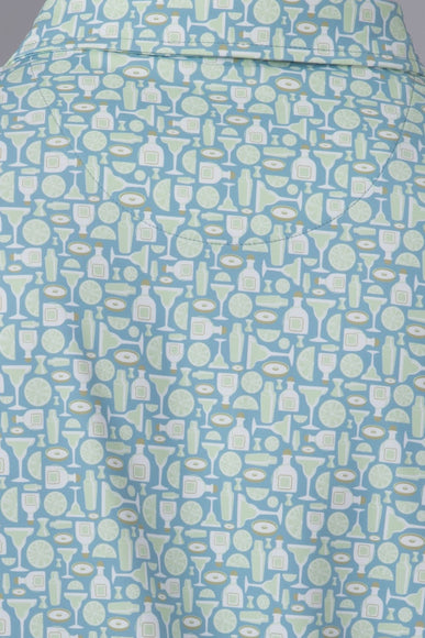 Local Boy Dirty Murtle Margarita Polo Shirt for Men in Blue Green