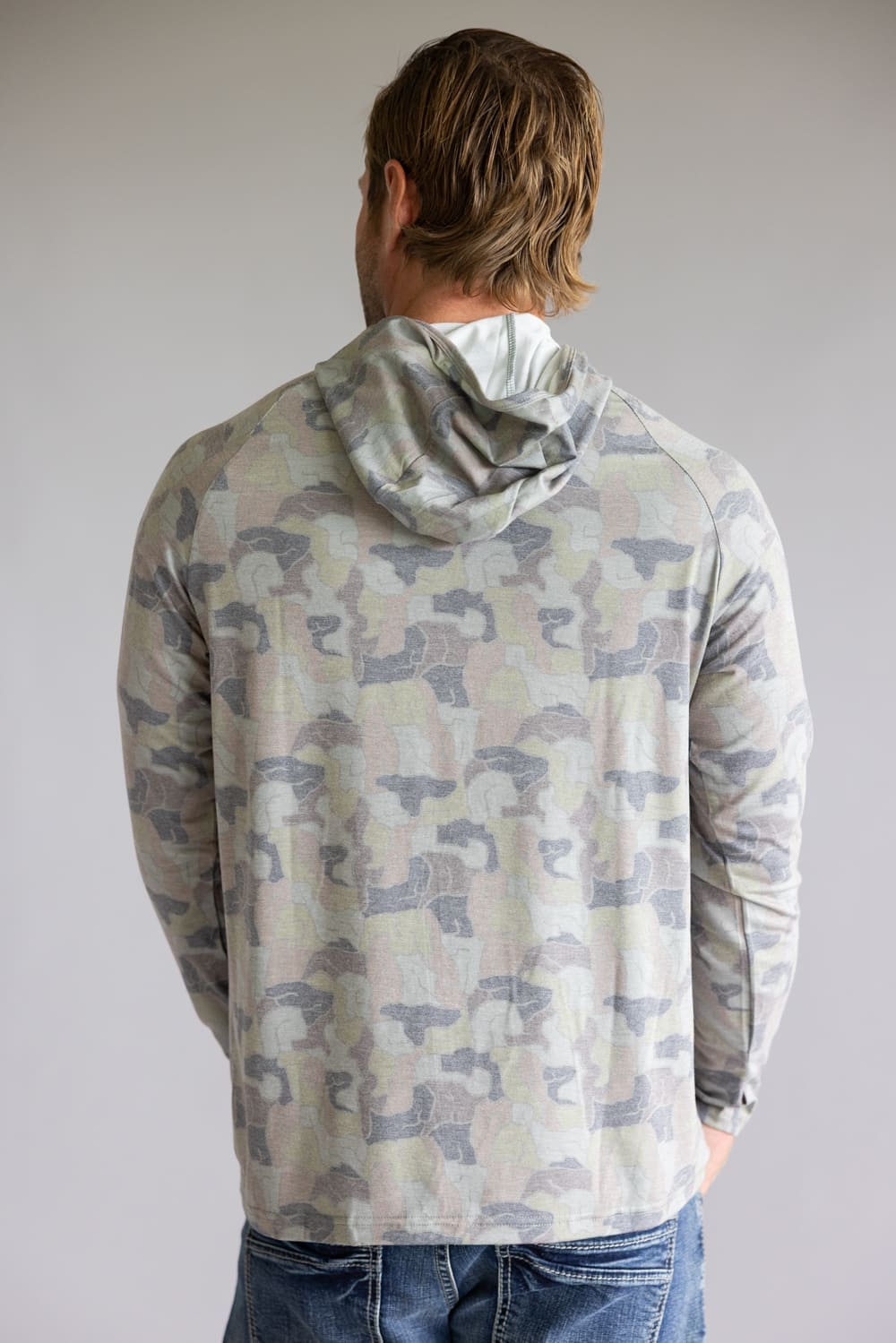 Local Boy Heather Blend Hoodie for Men in Green