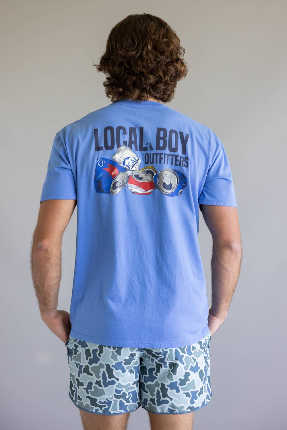 Local Boy Outfitters After Party Tee for Men in Blue