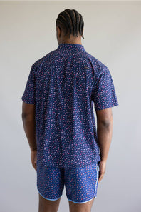 Local Boy USA Low Country Button Down for Men in Navy