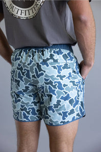 Local Boy Wando Swim Shorts for Men in Blue Camo