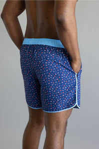 Local Boy Wando Swim Shorts for Men in USA Navy