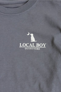Local Boy Youth Brush Camo Long Sleeve T-Shirt for Boys in Dark Grey