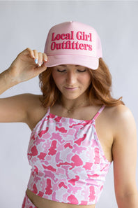 Local Girl Outfitters Etna Foam Trucker Hat for Women in Pink