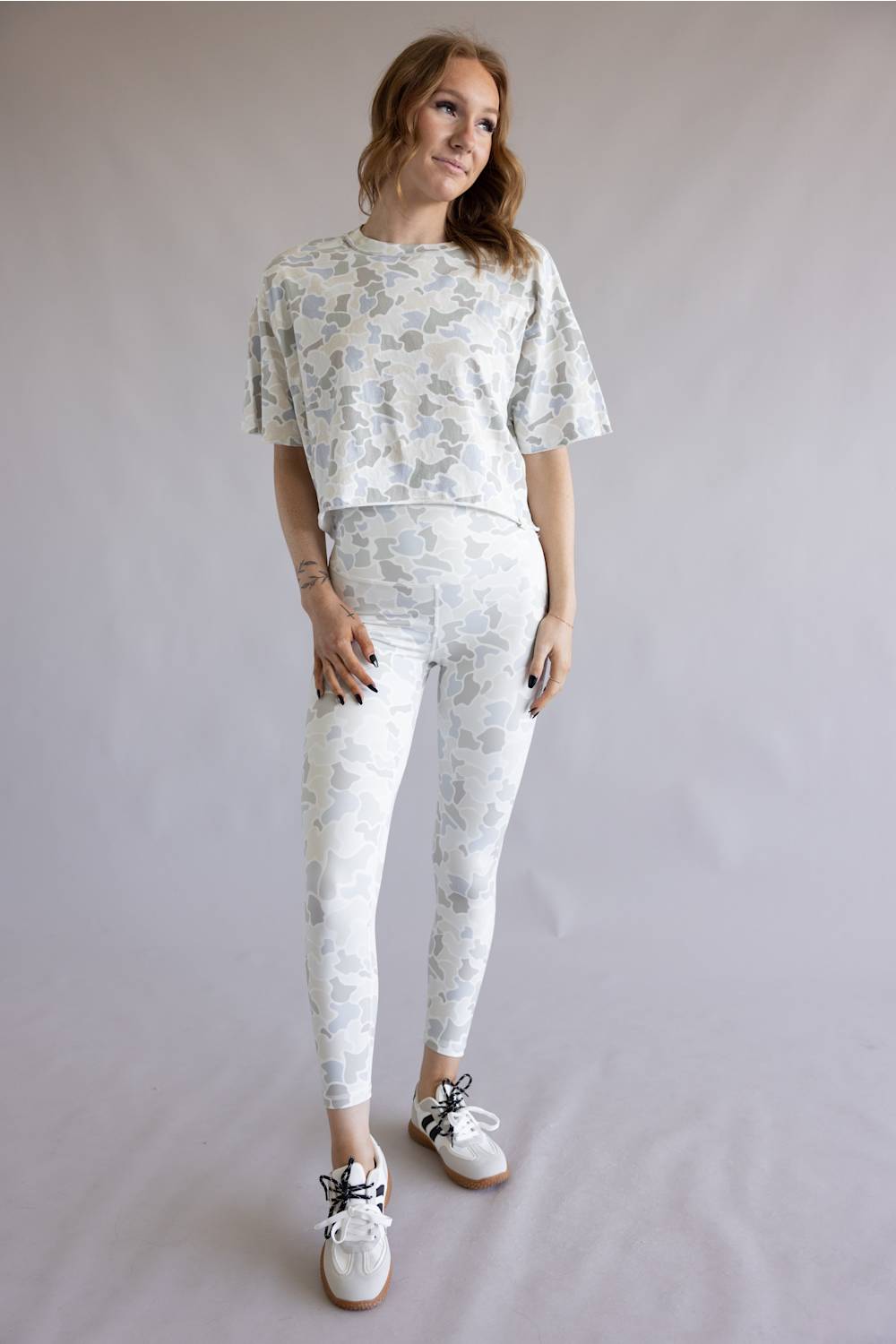 Local Girl Seamed Leggings for Women in Saltwater Camo