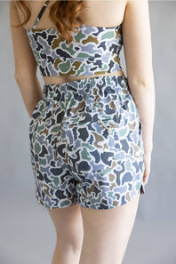 Local Girl Volley Shorts for Women in Bluff Camo