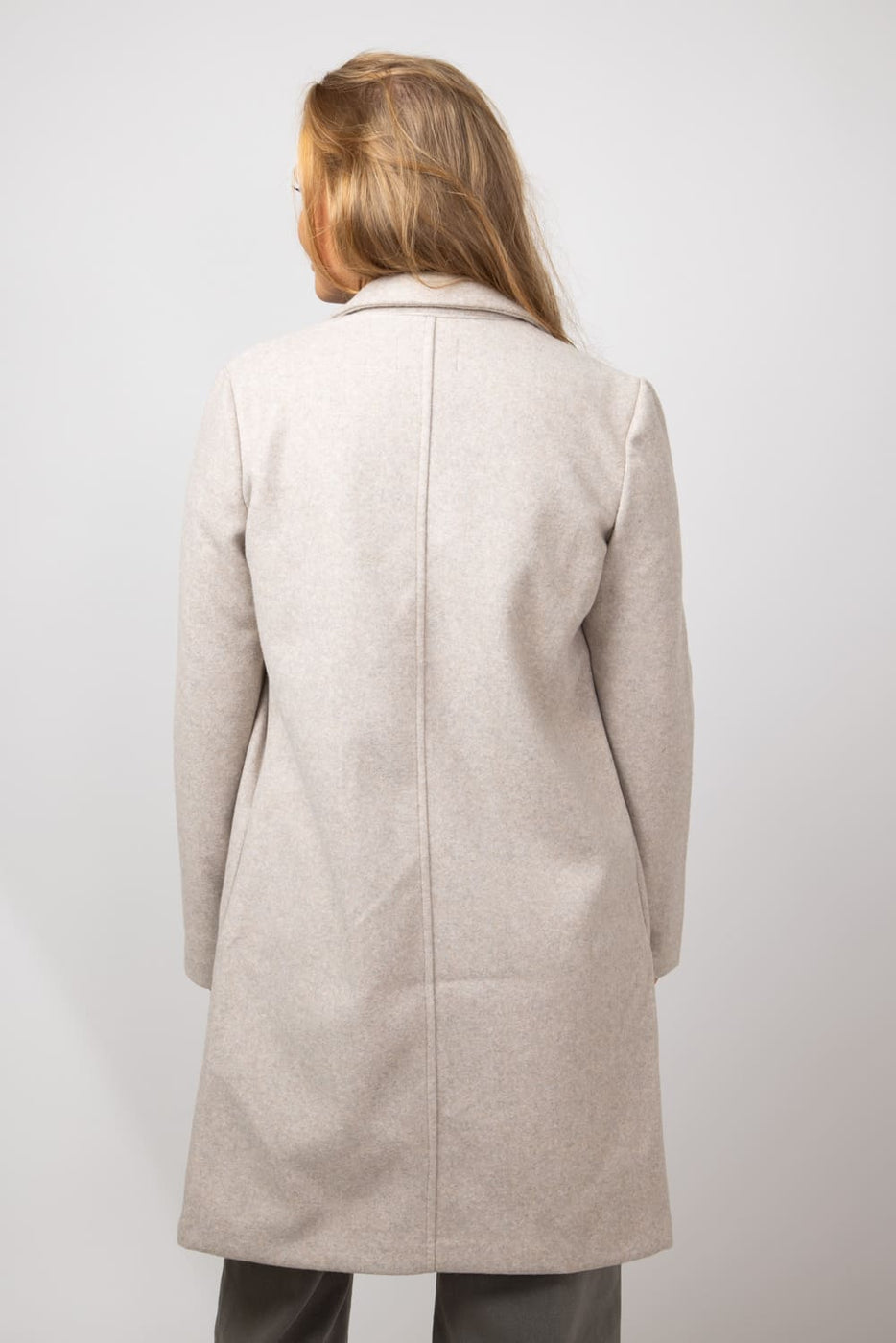 Love Tree Long Coat for Women in Oatmeal | J8195-OATMEAL