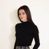 Love Tree Lightweight Turtleneck Sweater for Women in Black