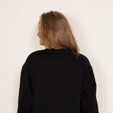 Pairs Well With Champagne Sweatshirt for Women in Black