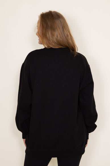 Pairs Well With Champagne Sweatshirt for Women in Black