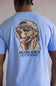Burlebo Mallard Camo Dog T-Shirt for Men in Periwinkle Blue