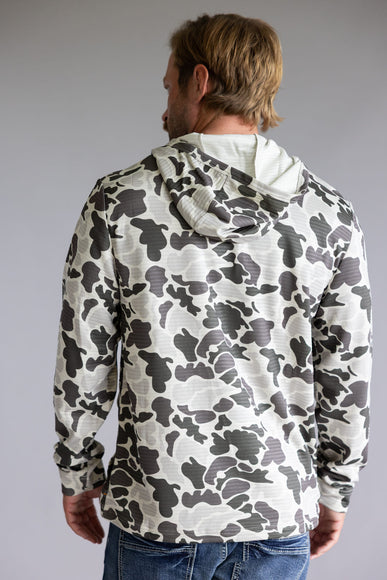 Marsh Wear Sullivan Camo Hoodie for Men in Stone Green