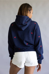 1897 Active Michigan Cherries Hoodie for Women in Navy