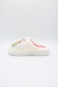  MIA Cozi Christmas Tree Slippers for Women in White