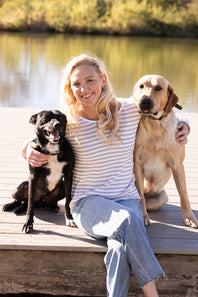 Miracle Lightweight Gauge Stripe Sweater for Women in Ivory/Silver