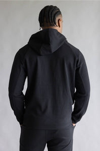 1897 Active Diamond Weave Hoodie Black 