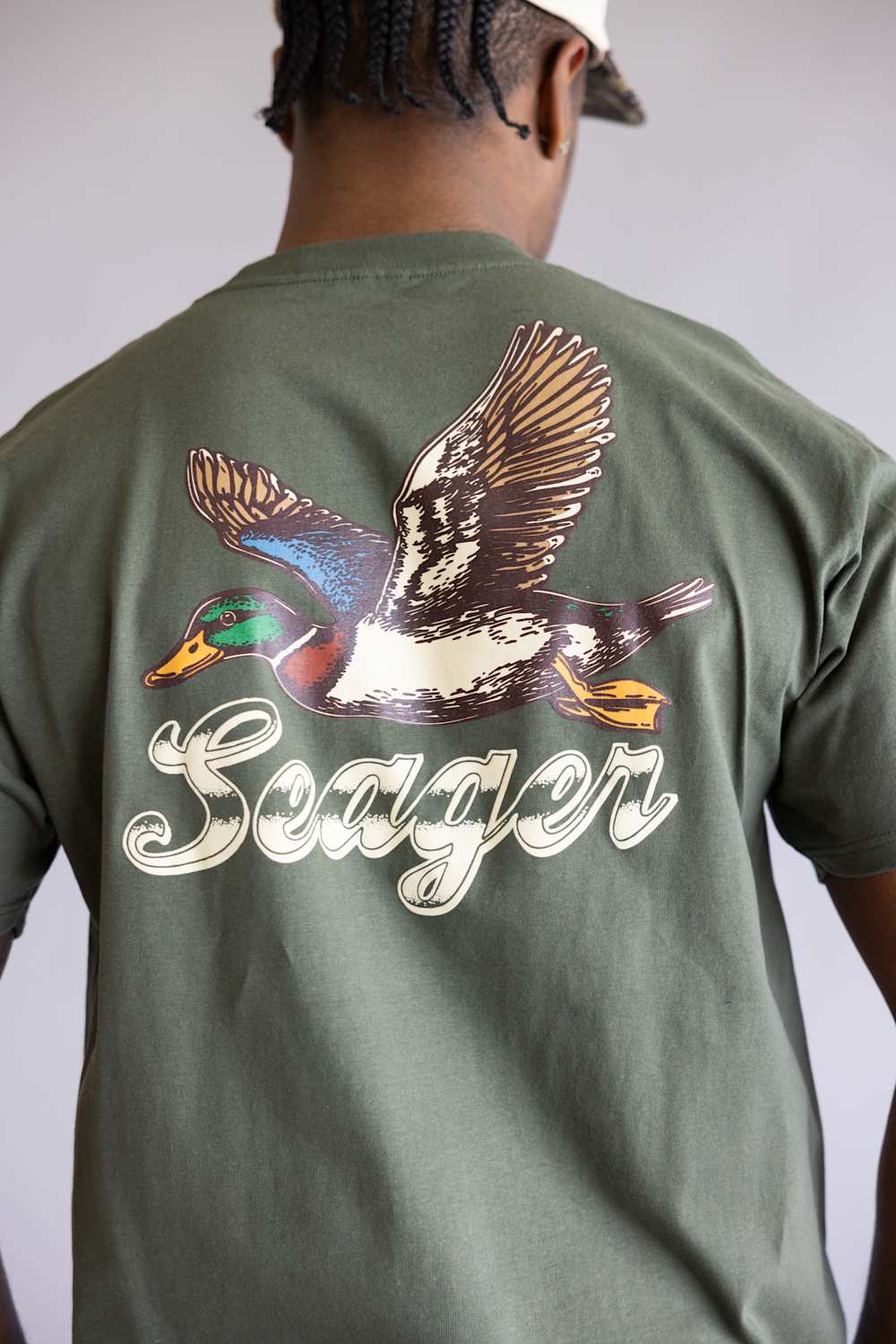 Seager Greenhead T-Shirt for Men in Surplus Green