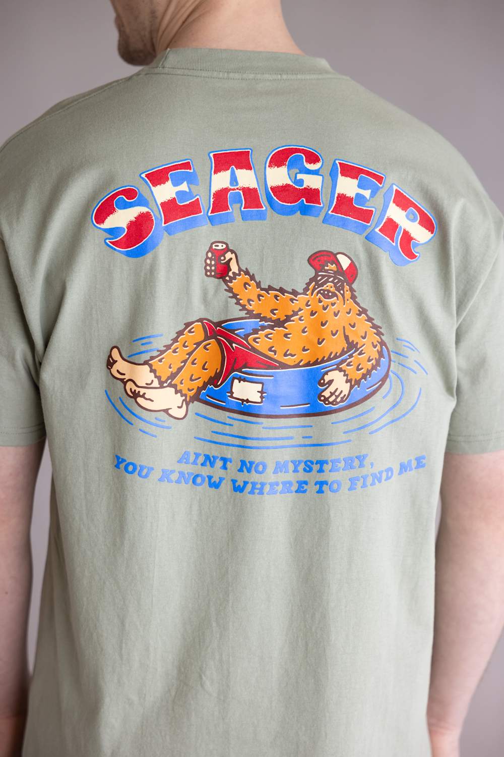 Seager Tubular T-Shirt for Men in Desert Green