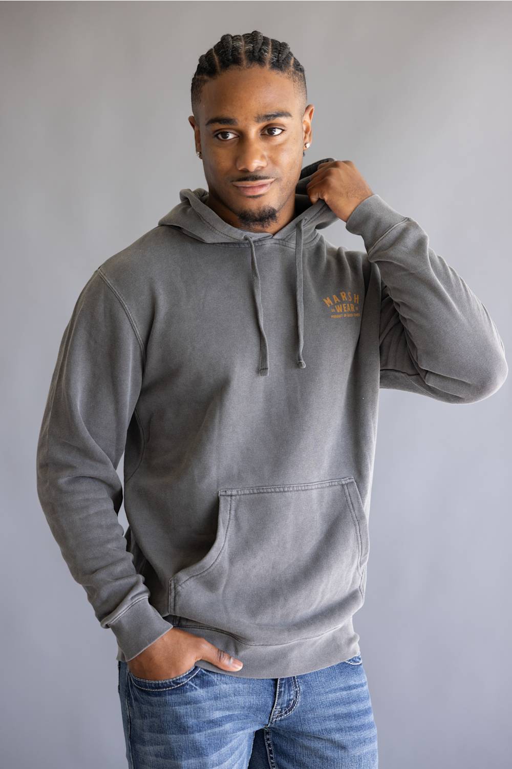 Marsh Wear Alton Camo Hoodie for Men in Black