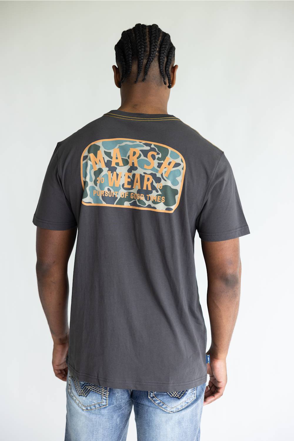 Marsh Wear Alton Camo T-Shirt for Men in Black
