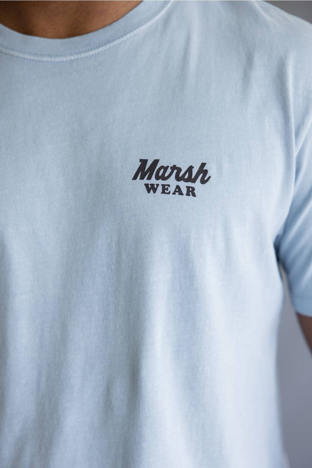Marsh Wear Heritage Wood T-Shirt for Men in Dusty Blue