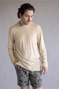 Marsh Wear High Noon Tech Hoodie for Men in New Wheat Heather
