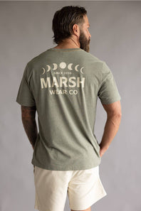 Marsh Wear Lunar T-Shirt for Men in Fossil Heather