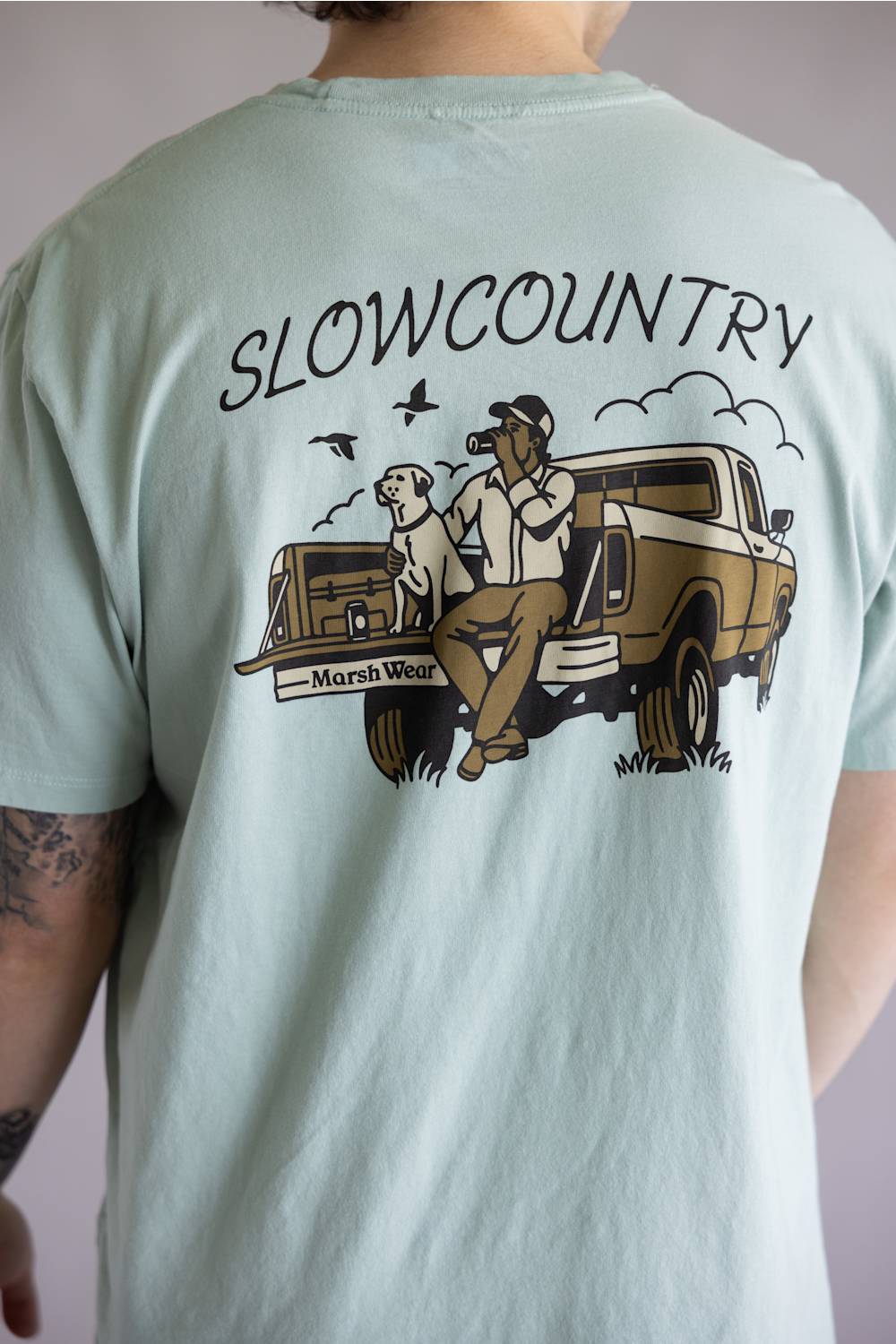 Marsh Wear Slow Country T-Shirt for Men in Agate
