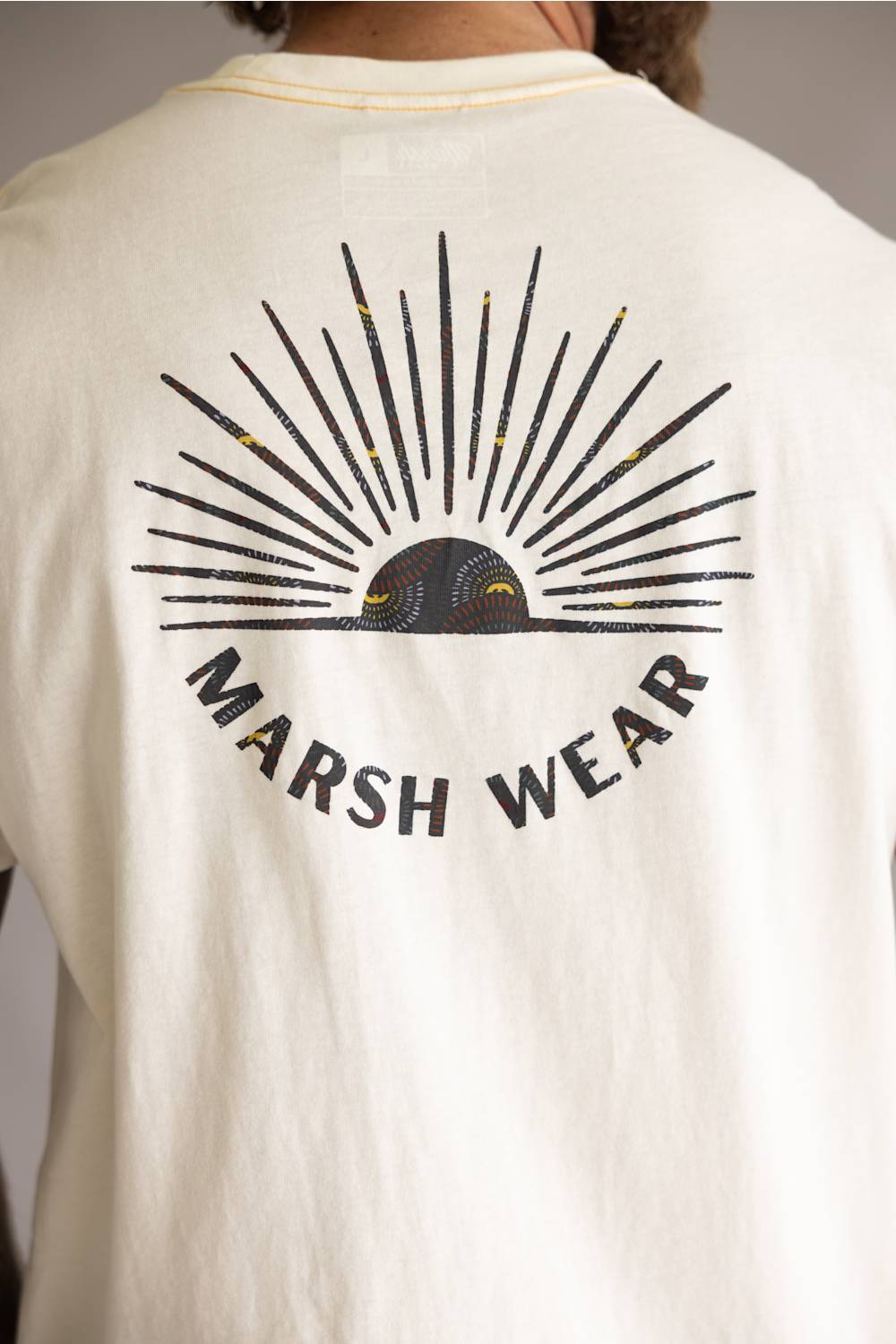 Marsh Wear Tidelock T-Shirt for Men in Antique White