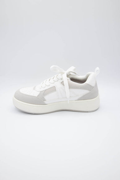 MIA Shoes Dice Platform Sneakers for Women in White