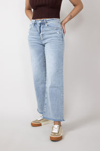 Mica High Wash Clean Wide Leg Jeans for Women