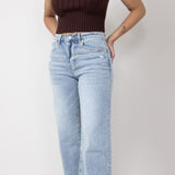 Mica High Wash Clean Wide Leg Jeans for Women