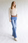 Mica High-Rise Medium Wash Clean Wide Leg Jeans for Women