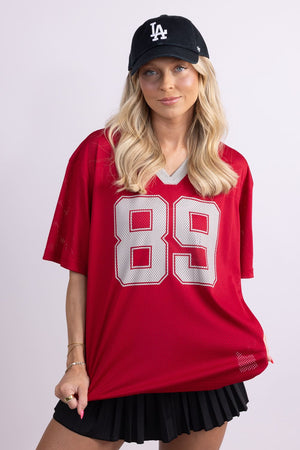 Mimosa Mesh 89 Jersey for Women in Red | MT1662-RED – Glik's